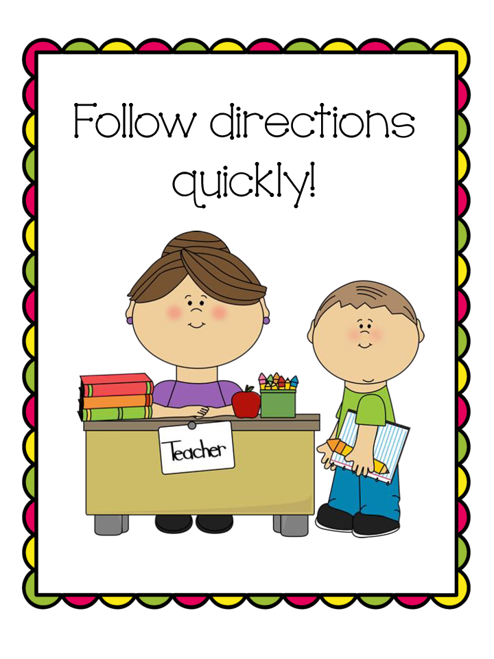 Direction rules jpg clipartix. Follow directions clipart