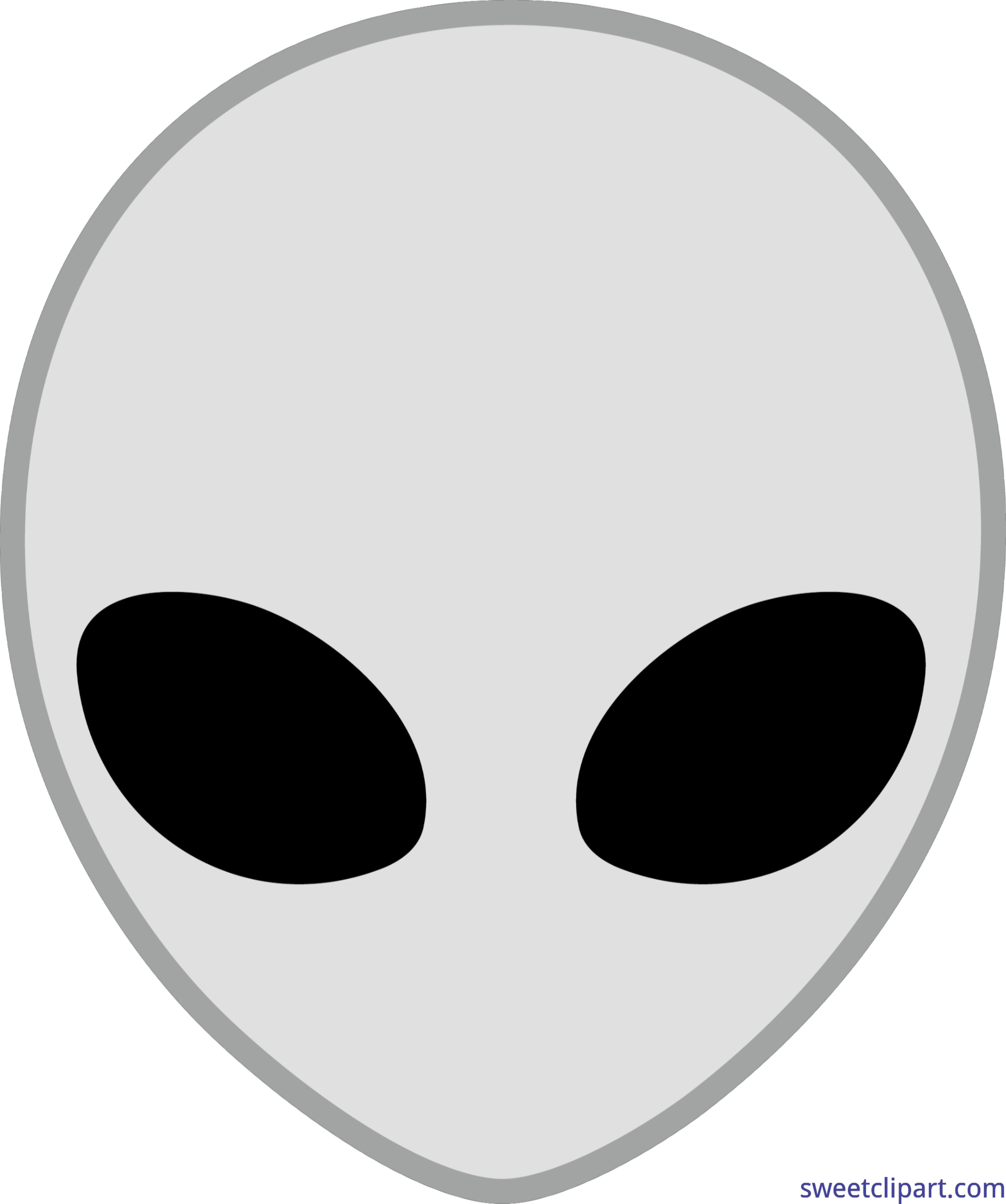 Peace clipart alien. Space head gray clip