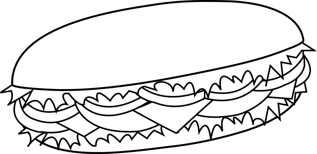 burgers fast images. Food clipart black and white