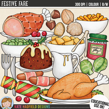 meal clipart christmas