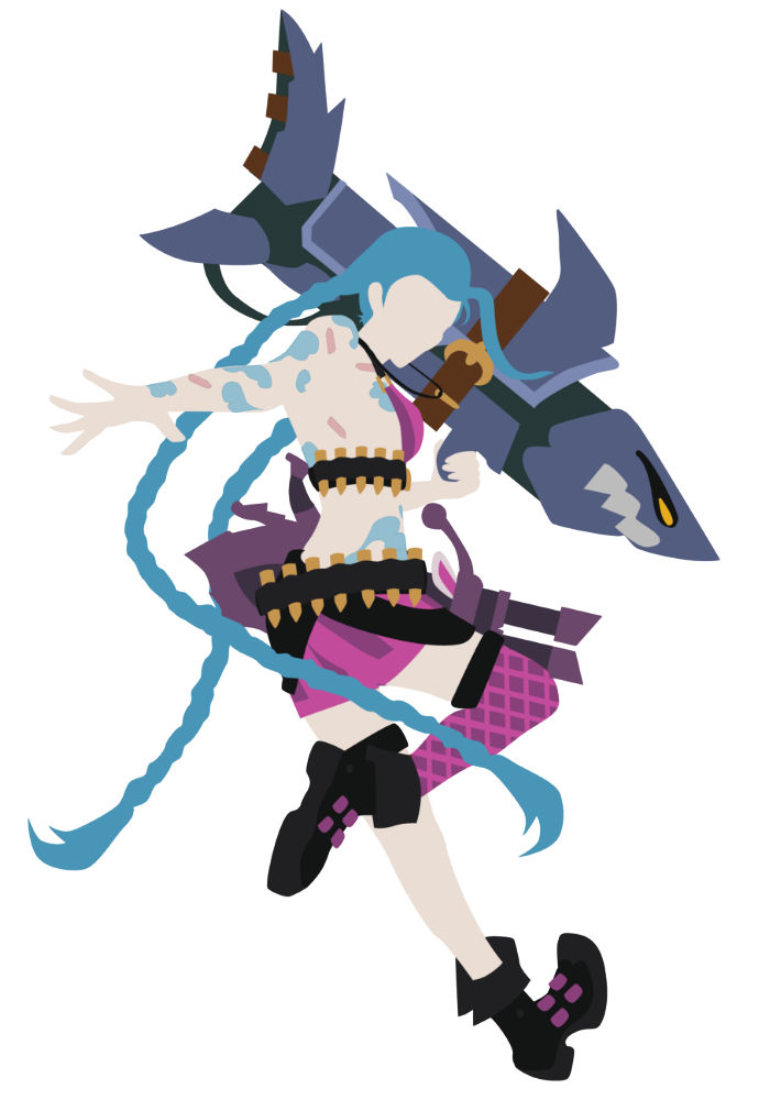 Food clipart minimalist. Jinx silhouette silueta leagueoflegends