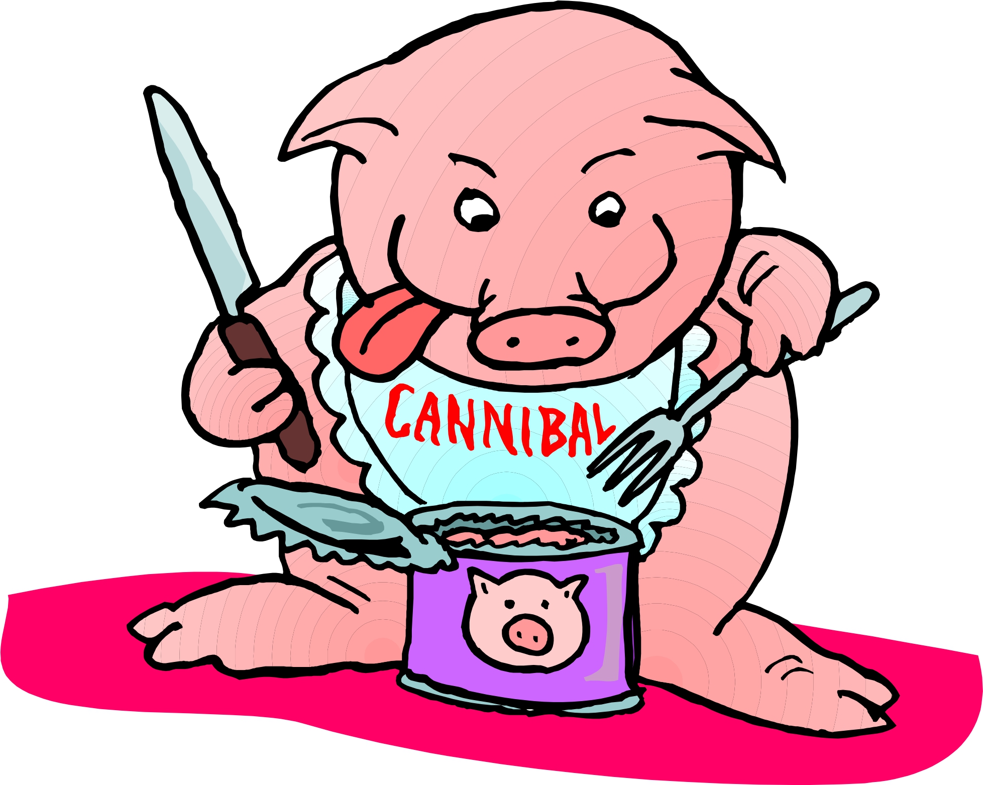 pigs clipart food