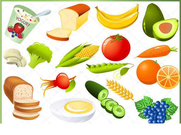 foods clipart printable