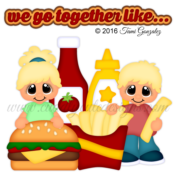 Foodbaking we go together. Foods clipart toy