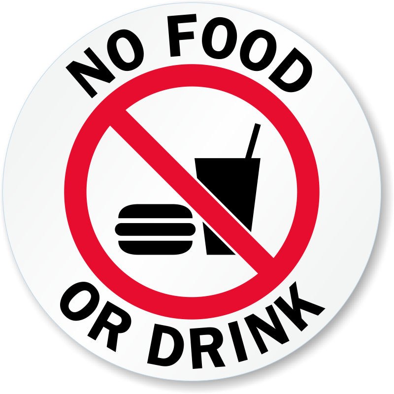 Foods clipart beverage. No food or drinks