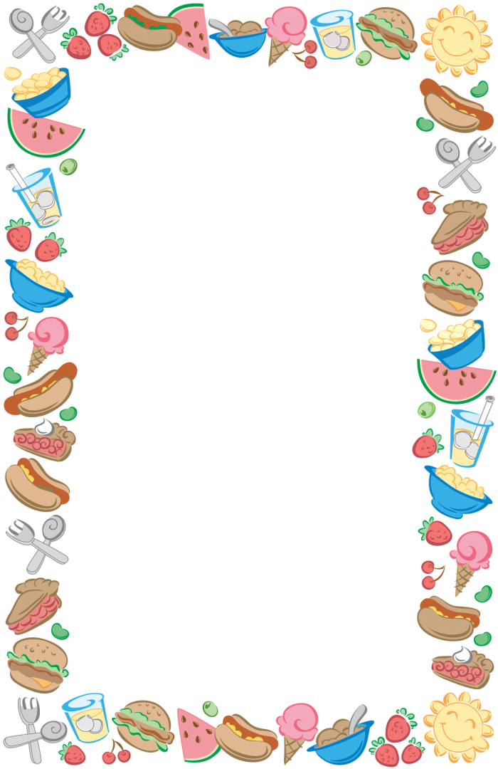 foods clipart borders