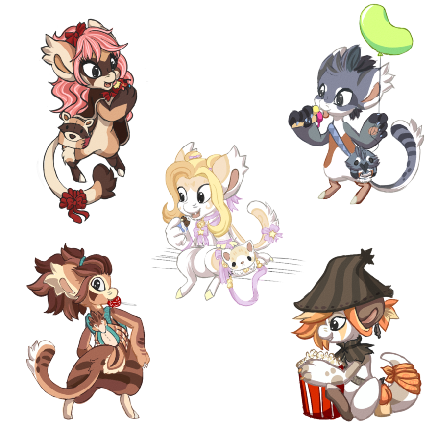 Cat figurine character clip. Foods clipart carnival