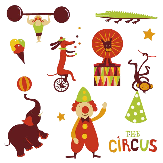 Foods clipart circus. Performance cartoon character transprent