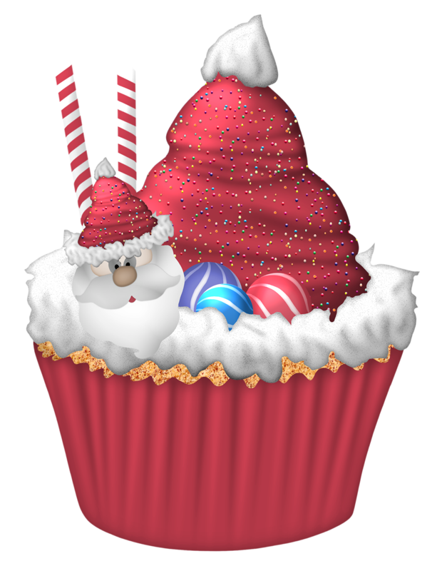 Cupcake clipart christmas. Clip art by