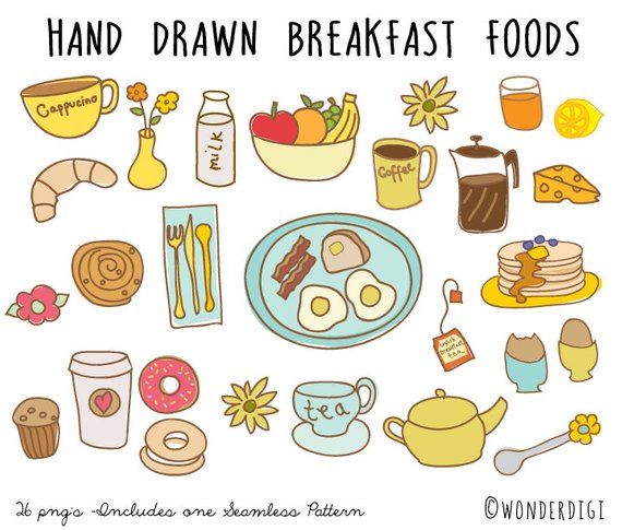 foods clipart easy