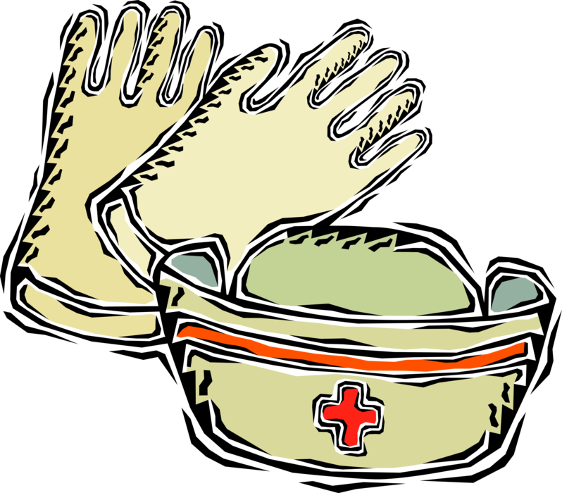 Medical rubber gloves and. Foods clipart glove