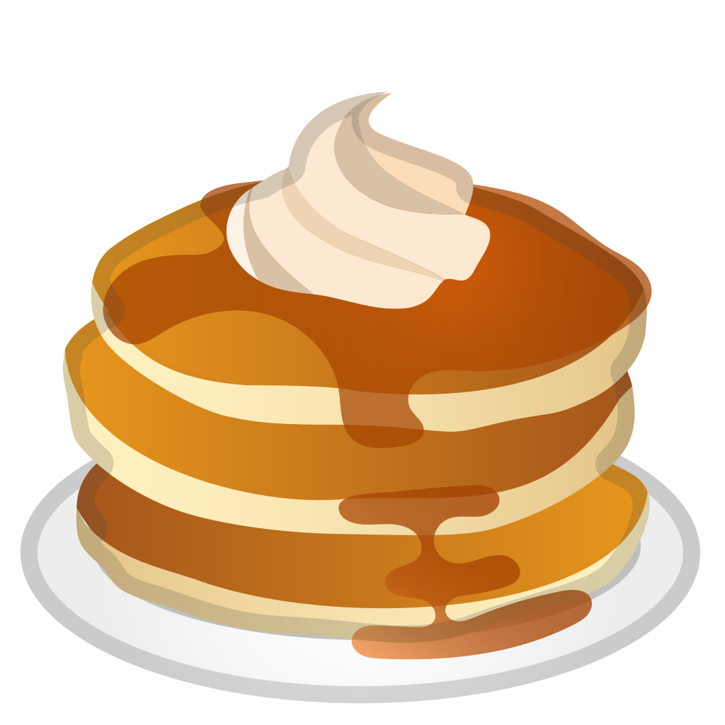 Icon noto emoji food. Pancakes clipart pixel art
