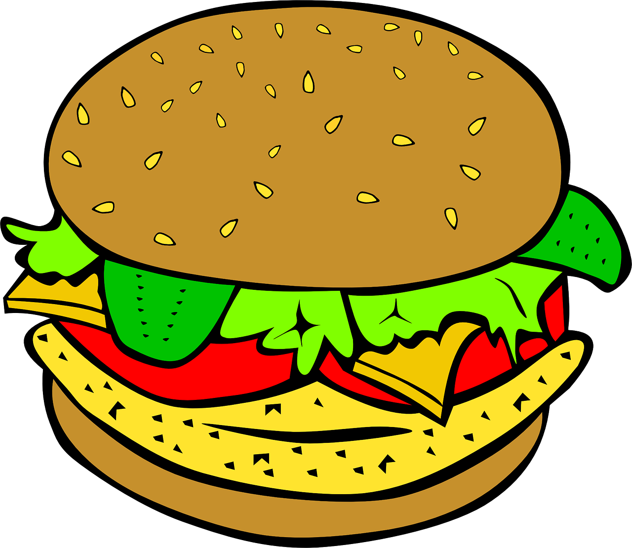 Burger meal food pinterest. Foods clipart sandwich