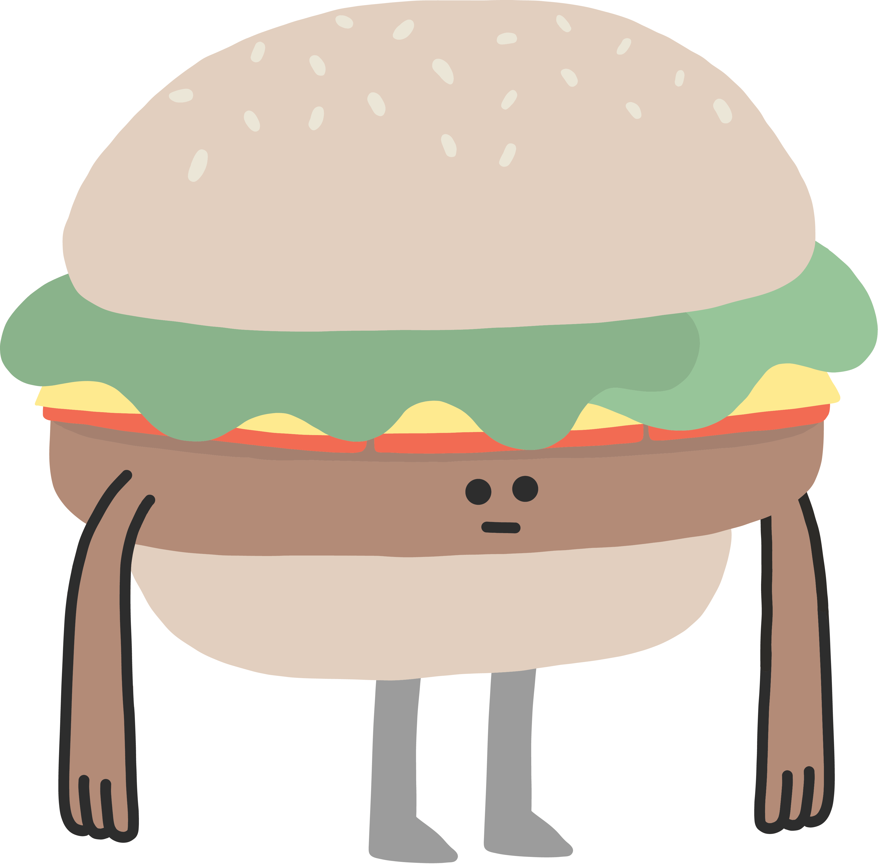 Hungry fast food by. Foods clipart sticker