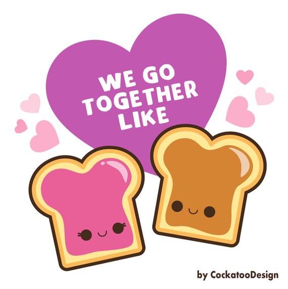 Valentine clipart food. Kawaii valentines 