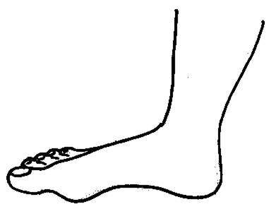 foot clipart black and white