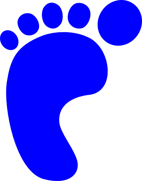 foot clipart blue foot