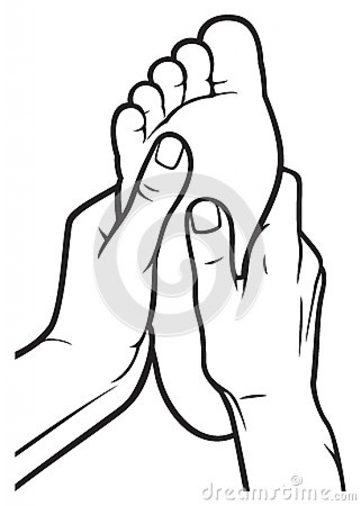 foot clipart line drawing