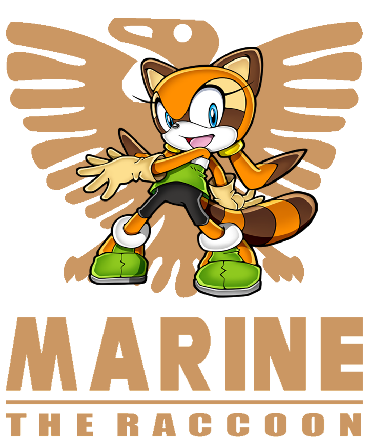 Marine the real character. Foot clipart raccoon