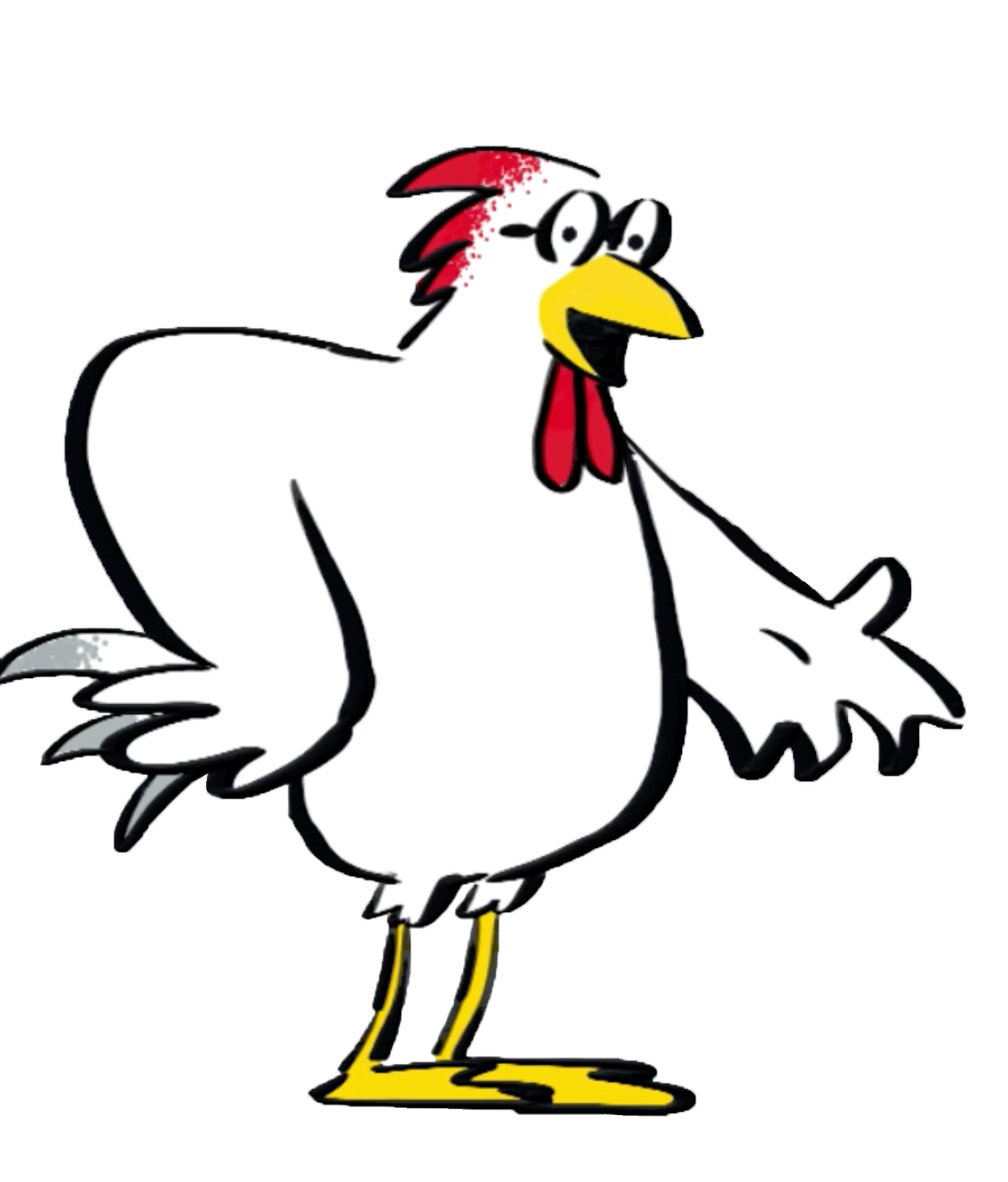 foot clipart rooster
