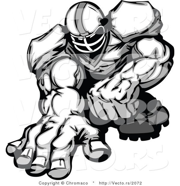 football clipart muscle