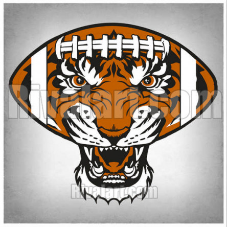 football clipart tiger