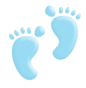 footprint clipart baby boy