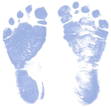 footprints clipart baby boy