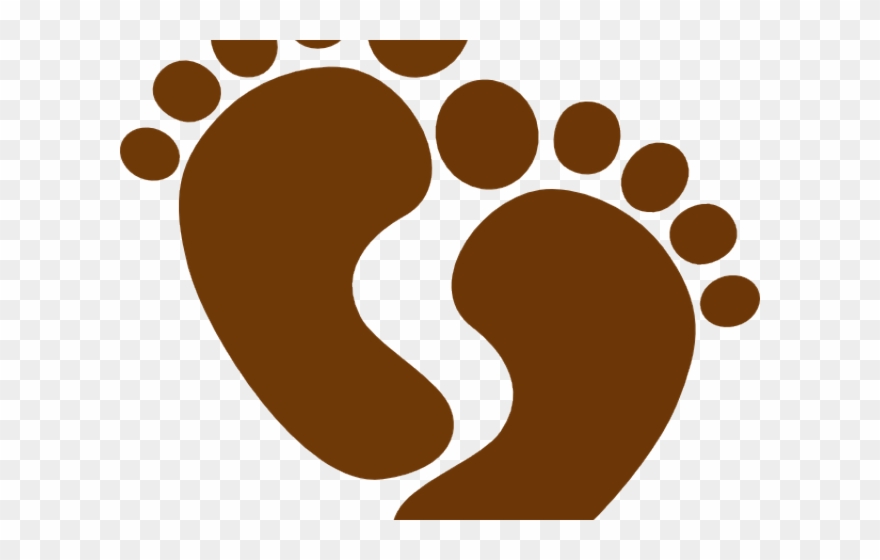 footprint clipart brown