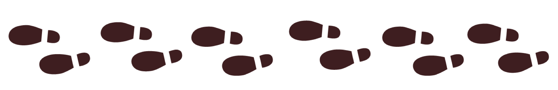 footprint clipart brown