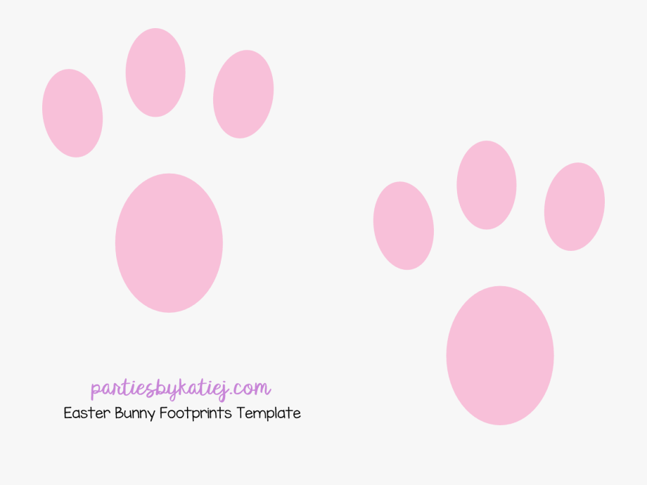 footprint clipart bunny