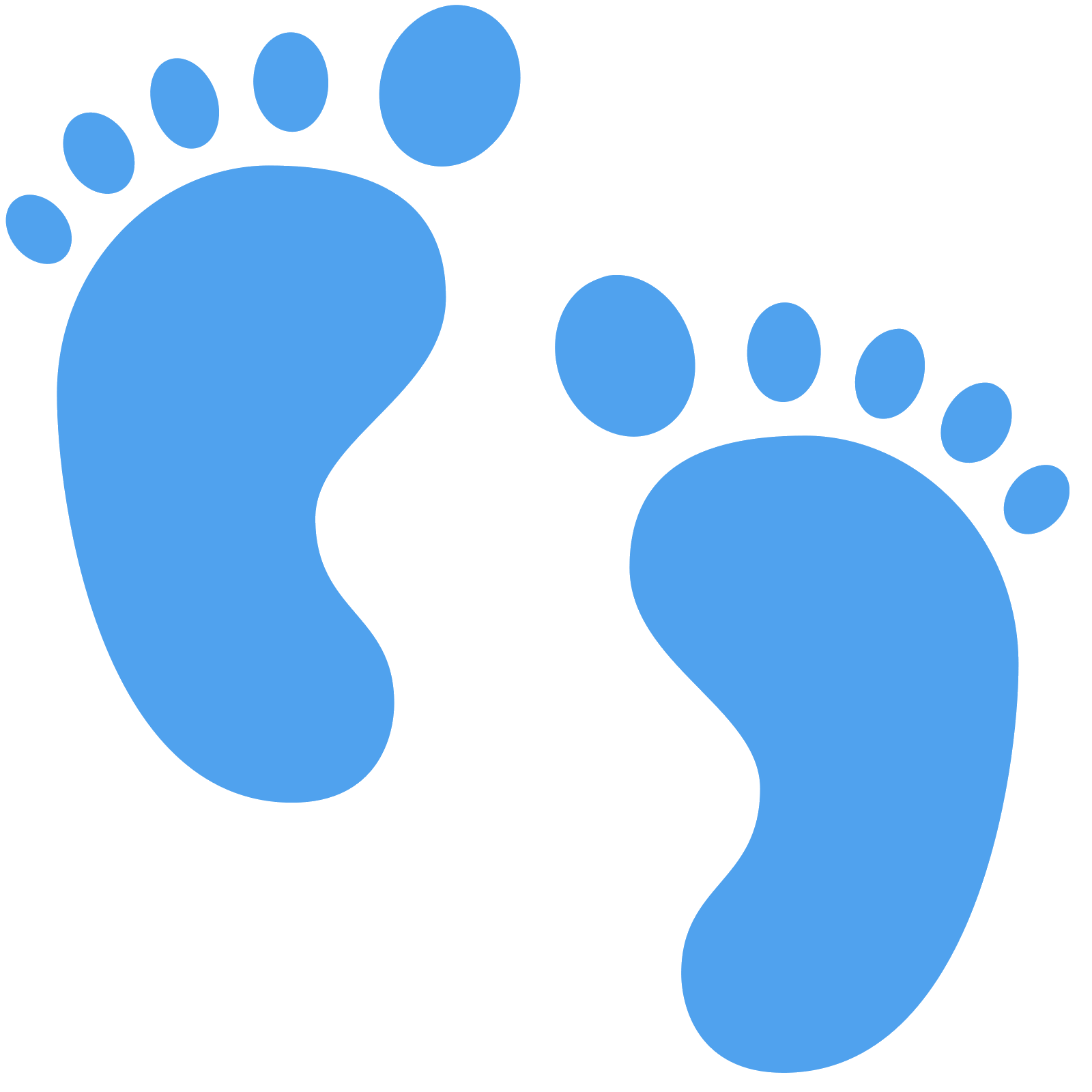 footprint clipart children's