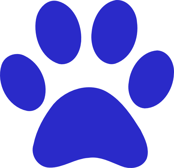 Panther group tiger pencil. Footprint clipart colored