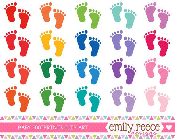 footprint clipart cute