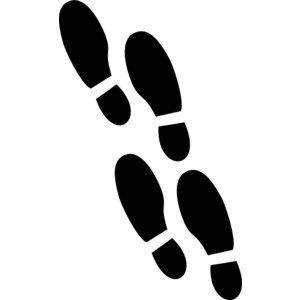 footsteps clipart foot wear