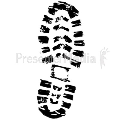 footprint clipart foot wear