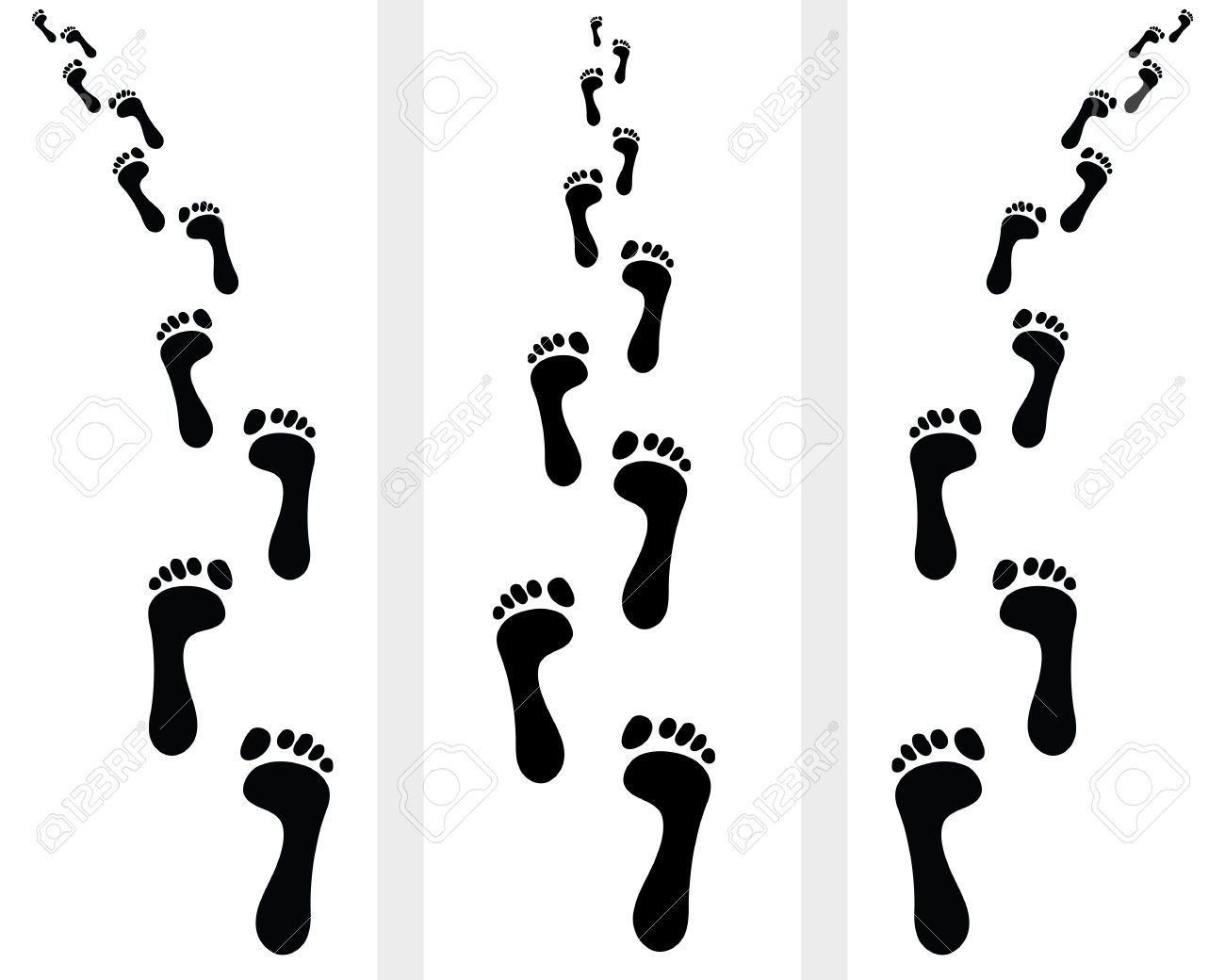 trail clipart footsteps