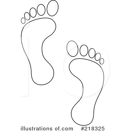 footprints clipart footprint outline