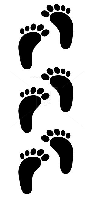 Free vectors illustrations graphics. Footprint clipart human footprint