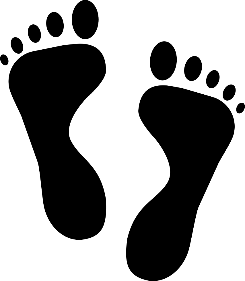 Svg png icon free. Footprint clipart human footprint