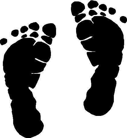 footprint clipart infant
