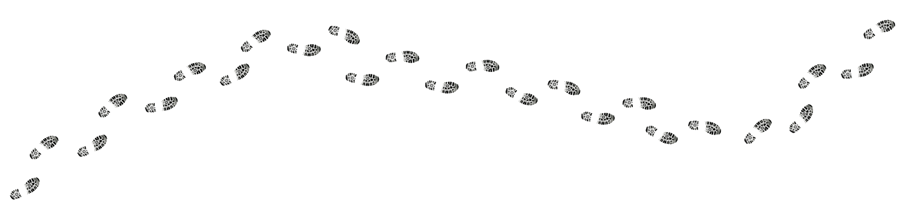  collection of footprints. Trail clipart footprint