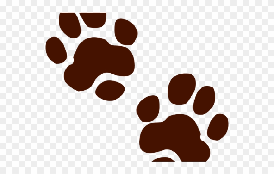 footprints clipart lion