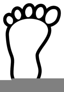footprint clipart monster