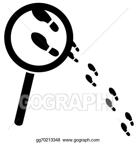 Footprint clipart mystery. Clues gomediaction net 