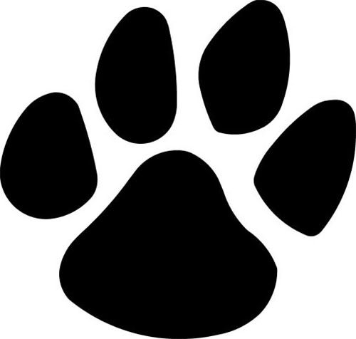 footprint clipart panther