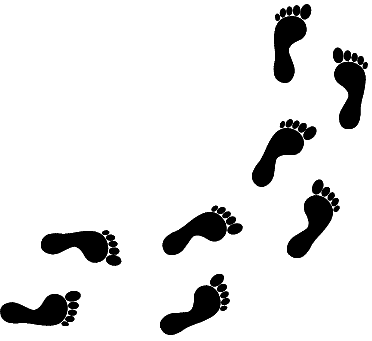 footprints clipart pathway