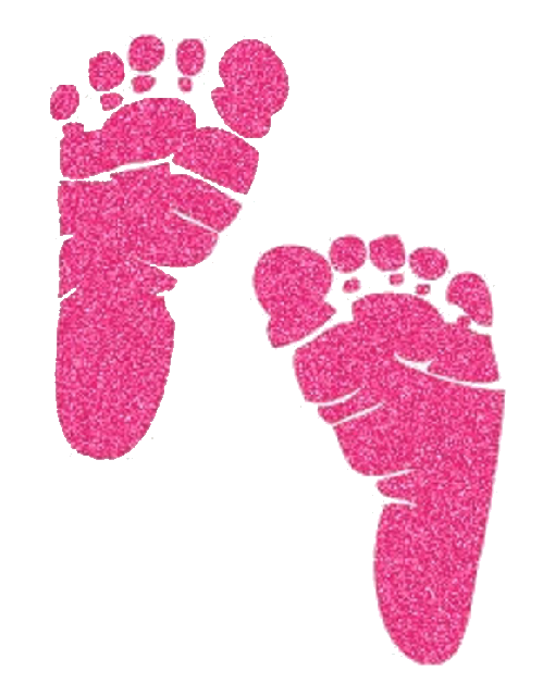 footprint clipart pink