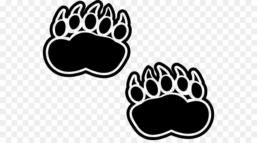 footprint clipart polar bear