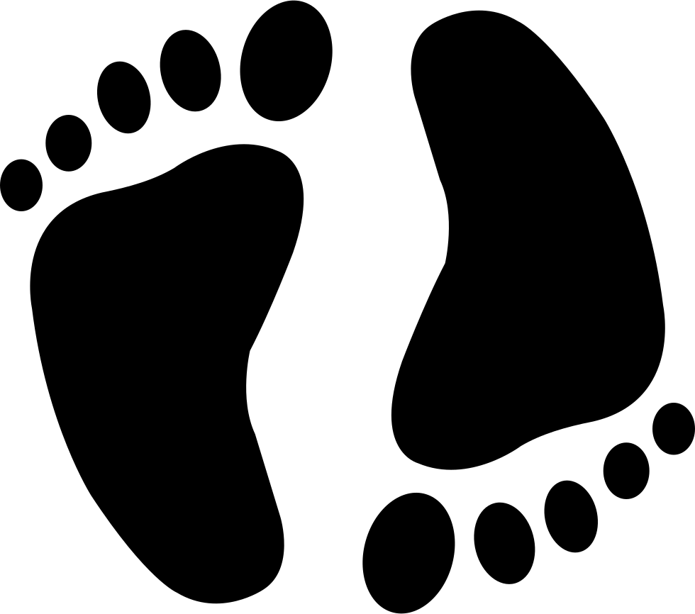 footprints clipart single